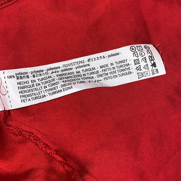 Zara Button Detail Slit Midi Satin Slip Dress - Picture 8 of 8